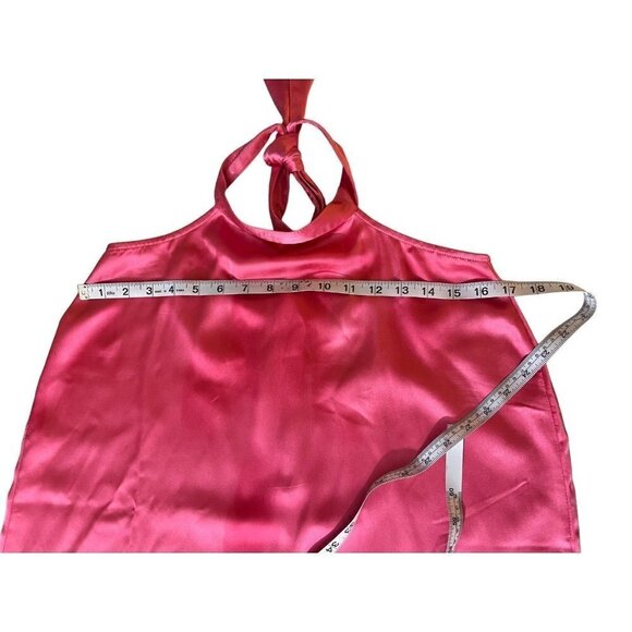 NWT WeWoreWhat Satin Halter Dress Hot Pink Size‎ Medium - Picture 6 of 12